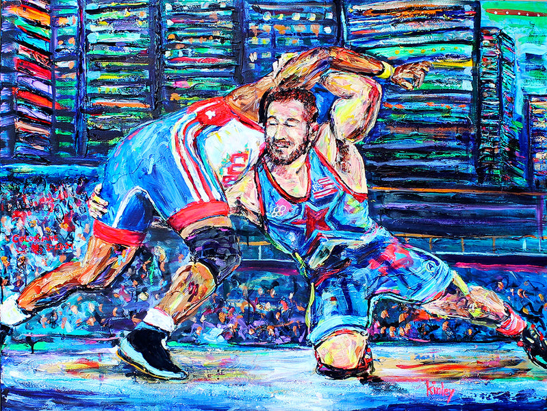 NCAA Wrestling/Rudis Collaboration: Painting with Kyle Snyder and Team USA