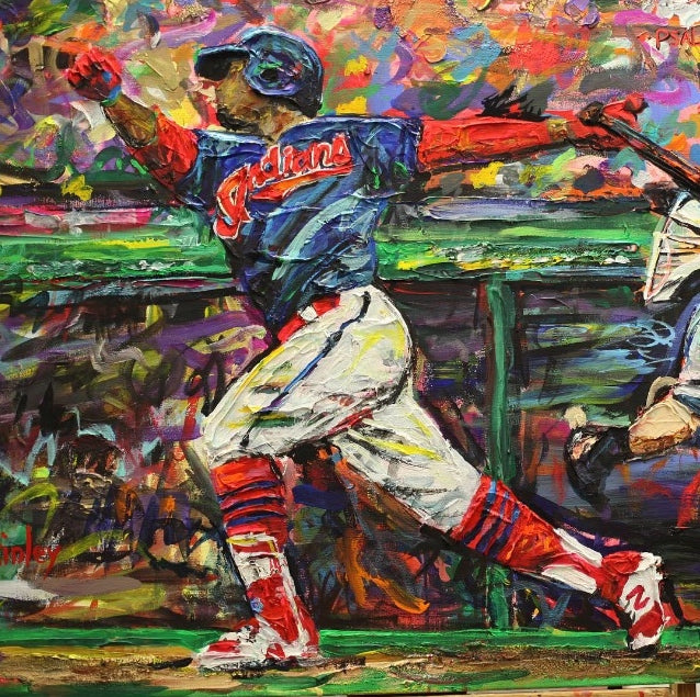 Jose Ramirez in Indians uniform